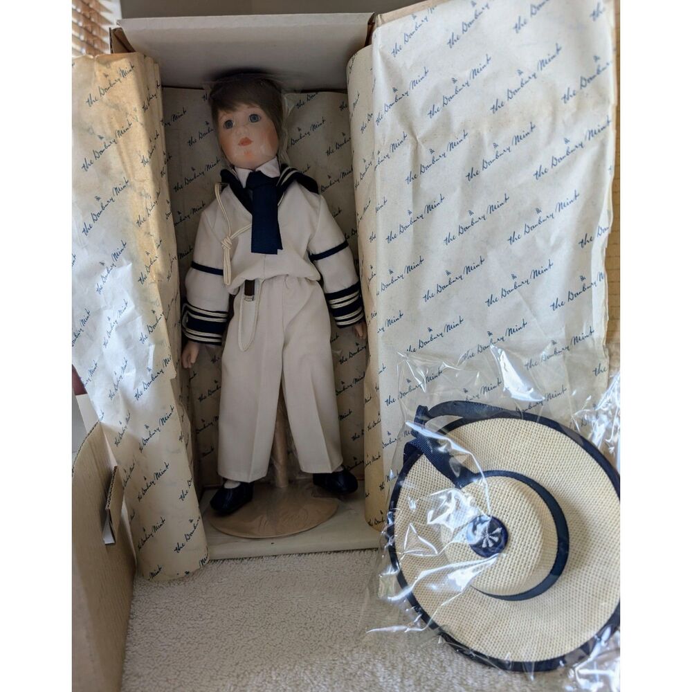 Danbury Mint Prince William Royal Wedding Porcelain Doll 1986 COA Box